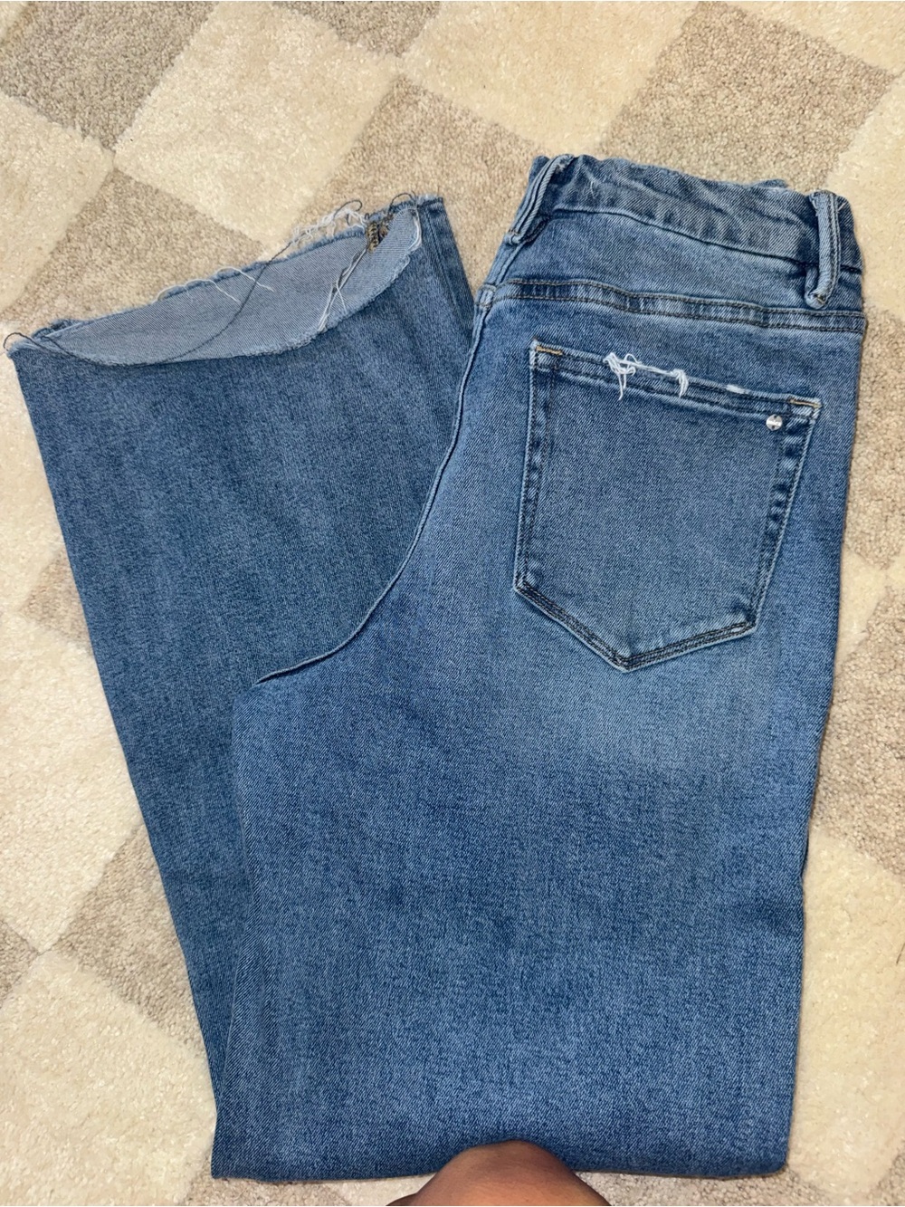 High-Rise Wide Leg Women's Jeans in Medium Blue